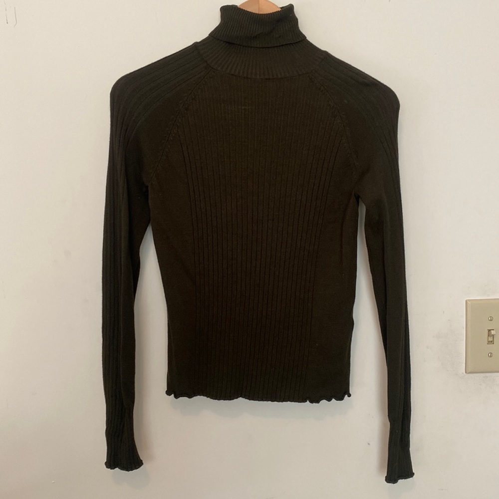Zara Dark Green Turtleneck